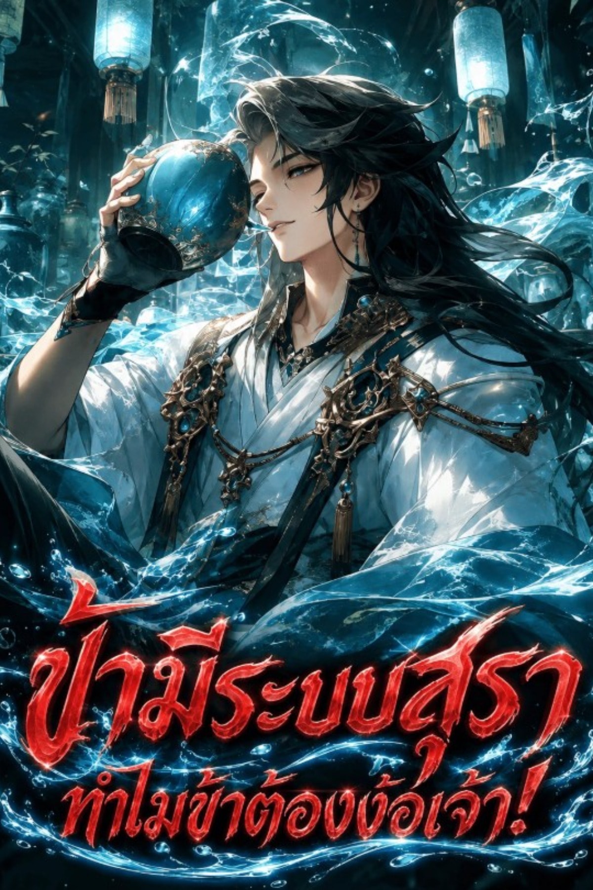 ปกนิยายเรื่อง ข้ามีระบบสุรา ทำไมข้าต้องง้อเจ้า!